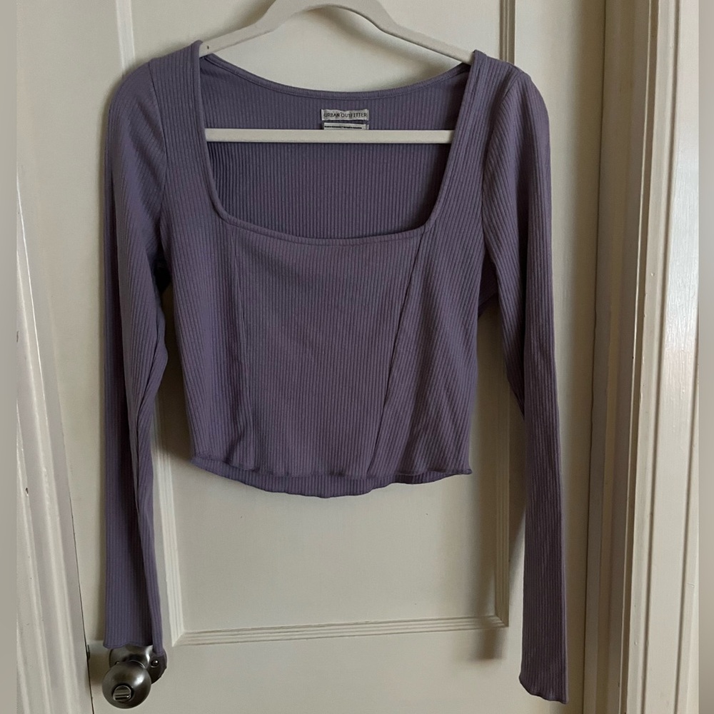 Lavender cropped long sleeve! Urban Outfitters never worn! Medium!